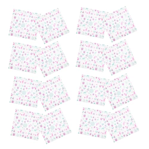 WEKADRIN 100 Hojas Papel Antigrasa Navideño para Alimentos Resistente para Sándwiches Hamburguesas y Patatas Fritas Papel Alimentario Multifunción para Envolver y Hornear