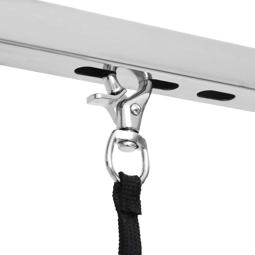 vidaXL Mesa Ajustable de Higiene de Mascotas 2 Lazos Camilla para Lavar Perros