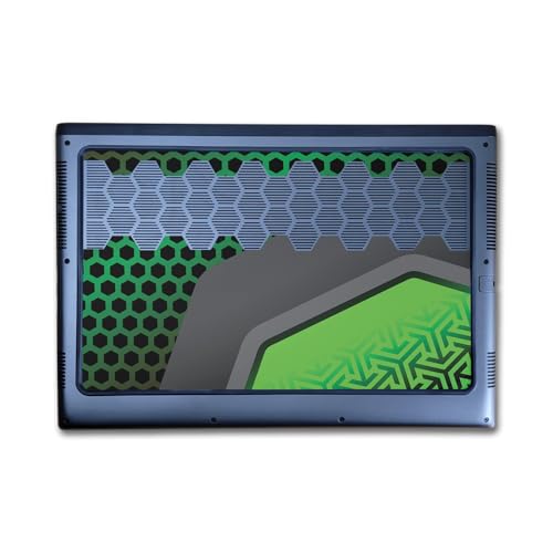 Image of Laptop Skin Compatible with Alienware M16 R2 (2024) - Hex Green - Premium 3M Vinyl Protective Wrap Decal Cover - Easy to Apply | Crafted in The USA by MightySkins
