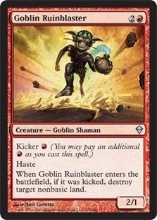 Magic The Gathering - Goblin Ruinblaster (127) - Zendikar - Foil