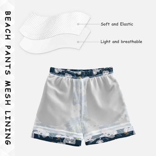 Boys Board Shorts Swim Trunks Toddler Bathing Suits Quick Dry Mesh Lining Swimsuit for Summer Vacation3