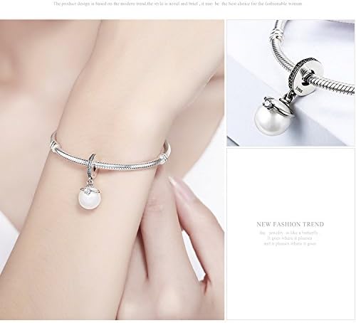 Pearl Pendant Charms 925 Sterling Silver Bead fits Pandora Bracelet for Women - Image 6