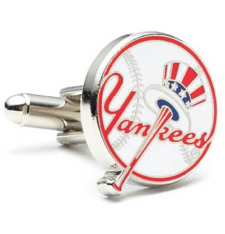 MLB Yankees Baseball Cufflinks, Officially Licensed