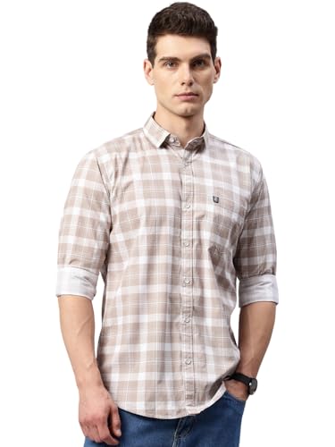 Image of Majestic Man Men Box Checkered Slim Fit Cotton Casual Shirt