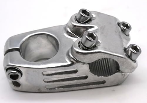 Fhrrad Potence de vélo en aluminium - Potence BMX - 40 mm - 22,2 mm/28,6 mm - Freestyle/Dirtjump - Noir/argenté