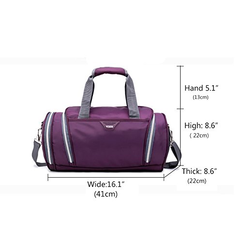 Gym Bag with Shoe Compartment Waterproof Lightweight Sports Outdoor Travel - Image 7