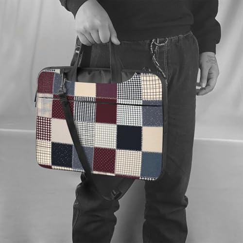 Maletín impermeable para laptop 15.6 pulgadas tipo patchwork miniatura 2