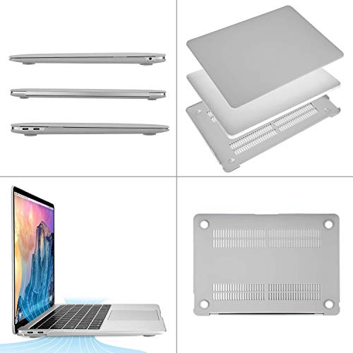 Capa rígida de plástico MosISO e capa de teclado compatível apenas com MacBook Air 13 polegadas com