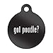 Got Poodle Engraved Keychain/Round Tag with Tab Mister Petlife #2 Black
