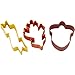 Wilton 3-Piece Fall Cookie Cutter Set