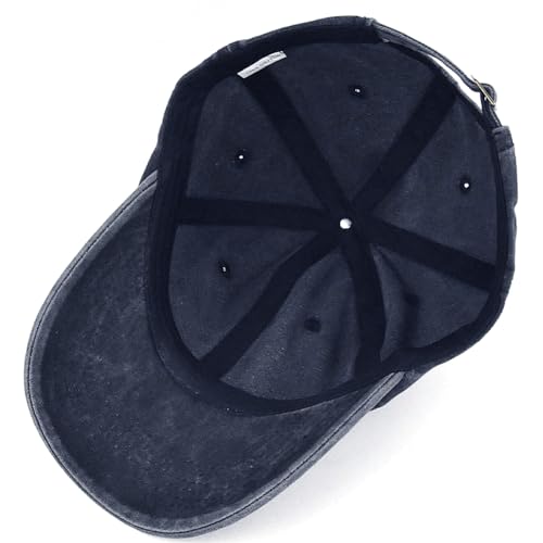 Image of XYIYI Vintage Washed Distressed Baseball Cap Adjustable Cotton Dad Hat for Women Men