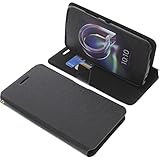 foto-kontor Tasche kompatibel mit Alcatel Idol 5 Book Style schwarz Schutz Hülle Buch