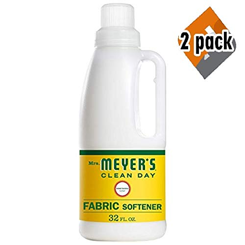 Mrs. Meyer's Clean Day Liquid Fabric Softener, Honeysuckle Scent, 32 Ounce Bottle, 2 Pack