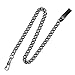 Tiong Clip Pocket Watch Rough Chain Retro Metal Alloy Chain Accessory for Your Pocket Watch（Black）