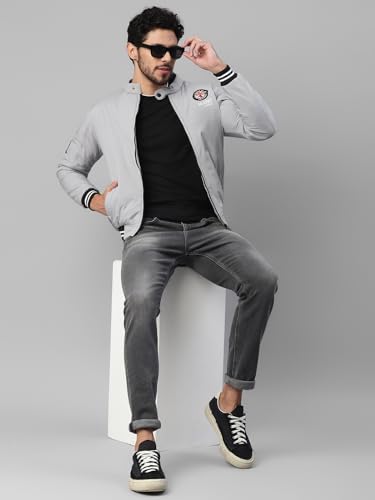 Image of UrbanMark Men Regular Fit Men High Neck Jacket