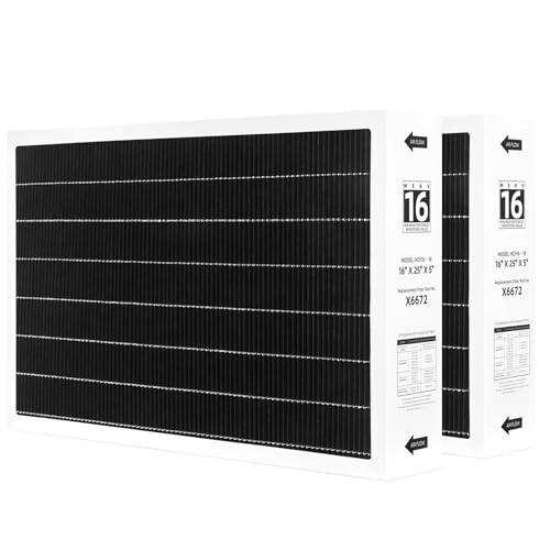 Vilaso X6672 16x25x5 MERV 16 Filter for Lennox HCC16-28 Air Cleaner 2 Pack