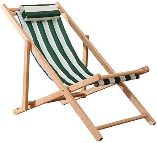 Chaise longue pliable compacte en orme pour aménager un petit balcon encombré
