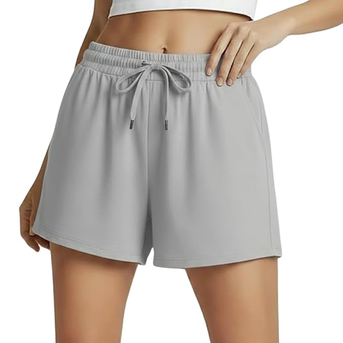 Women's Plus Size Cotton Boxer Shorts | Summer Lounge Shorts with Pockets | Casual Gym Running Jogger Bottoms | Relaxed Fit | Breathable | S-6XL-picture-21