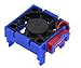 Powerhobby Motor Cooling Fan/HeatSink Dual Twin Fan + Velineon VXL-3s ESC Cooling Fan Combo Blue Compatible with Traxxas Slash 4x4