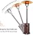 WDERNI Outdoor Patio Heater Propane Heater - Tall Standing Hammered Finish Garden Outdoor Heater Propane Standing LP 48,000BTU CSA Certified Gas Steel w/Heater Cover Pulley Accessories, Bronze