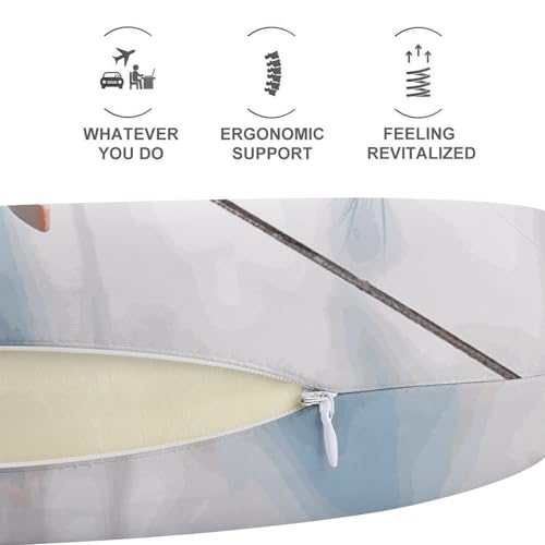 Almohada de viaje de espuma viscoelástica ajustable miniatura 5