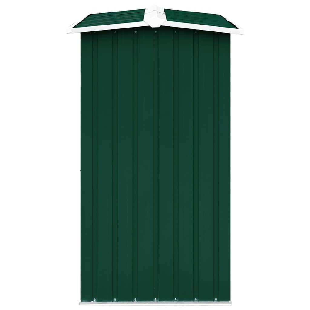 vidaXL Abri de Stockage de Bois Abri de Chauffage de Bois Abri de Jardin Rangement Extérieur Durable Acier Galvanisé 172x91x154 cm Vert