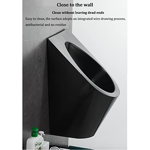 OTQEFTN Household Items Universal Flushing Stainless Steel Urinal,Infrared Automatic Induction Wall-Mounted Men's Urinal,Bathroom Public Toilet Urinal with Flush Valve