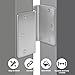 goldenwarm 3 Pack Satin Nickel Brushed Swing Clear Expandable Door Hinges, 3.5