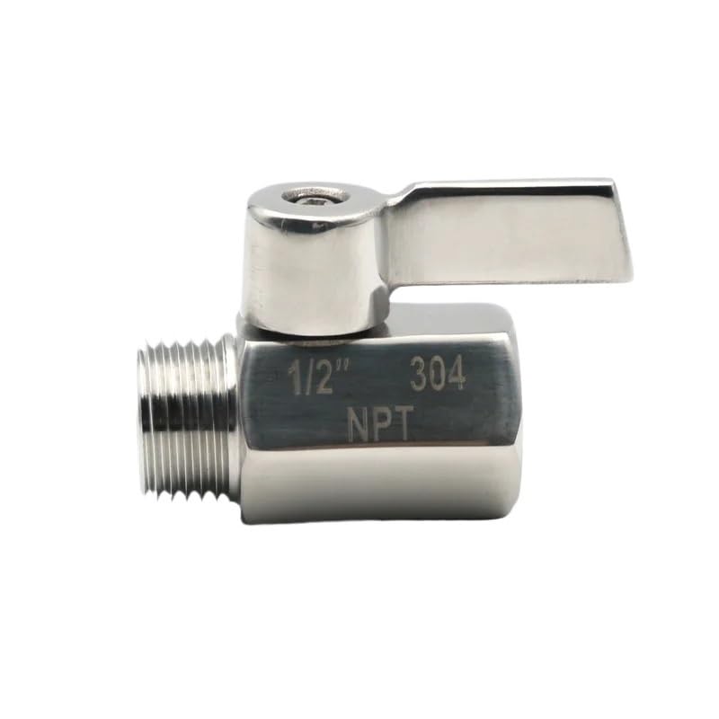 Valvola a sfera in acciaio inossidabile 304 1/8 1/4 3/8 1/2 3/4 NPT filettatura interna filettatura esterna acqua olio valvola a sfera bidirezionale(3/4",BS_MALE X MALE)