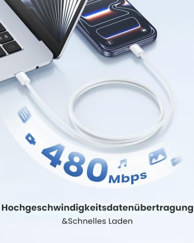 USB C Kabel 2Pack 1M 60W Ladekabel USB C PD 3.0 USBC auf USBC Ladekabel – Ansicht 4
