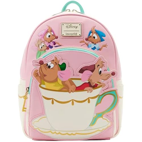 Loungefly Cinderella Gus and Jaq Teacup Mini Backpack