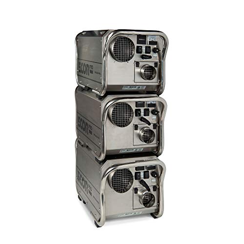 Ecor Pro 200 Pint Portable Commercial Industrial Grade Desiccant Dehumidifier For Basement, Whole House, Crawlspace, Garage | Covers Up To 3000 Sqft | Stainless Steel | Epd200-Pro #TOP7