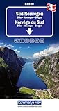 Kümmerly+Frey Regional-Strassenkarte 1 Süd-Norwegen 1:325.000: Mit Oslo, Stavanger, Bergen inkl. Reiseinformationen