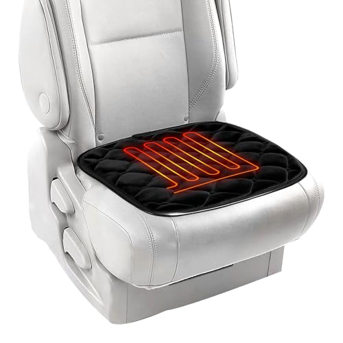 Arvilo Car Seat Cushion Comfortable Office Chair Cushion Soft Bottom Seat Cover Protector Universal Seat Pad for Car Seat Driving, Office Chair, Home, 1PCS (Black)