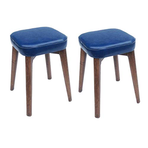 Taburete de silla de maquillaje nórdico gzz de madera apilable A03 4