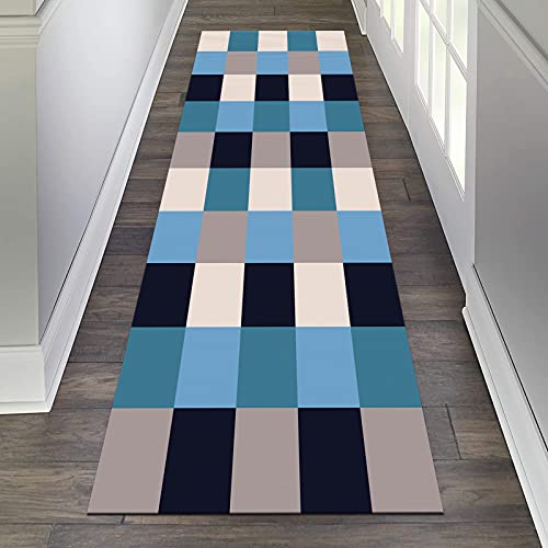 LIFFMallJC Tapis de Passage Salon Couloir Antidérapants, Moderne Géométrique Tapis et moquettes Cuisine Chambre Hôtel Commercial Tapis de Sol(Size:0.5x1m,Color:Une) Cover