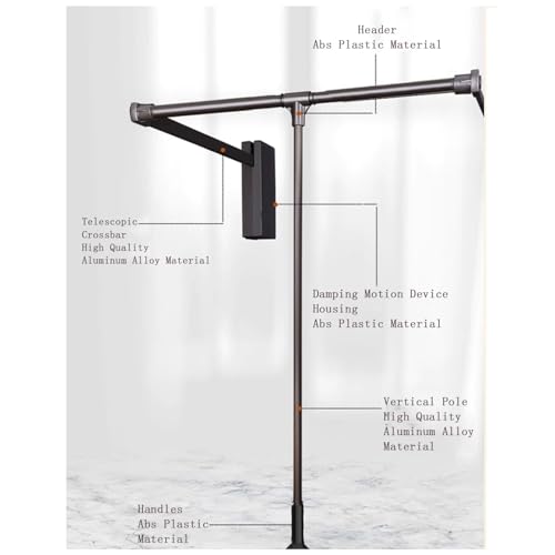 Tringle de placard rabattable marron pour dressing - 4