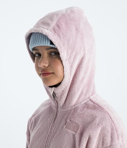 Image of THE NORTH FACE Girls' Osito Full Zip Hoodie | Fleece Hooded Jacket With Hand Pockets & Durable Ribbed Collar