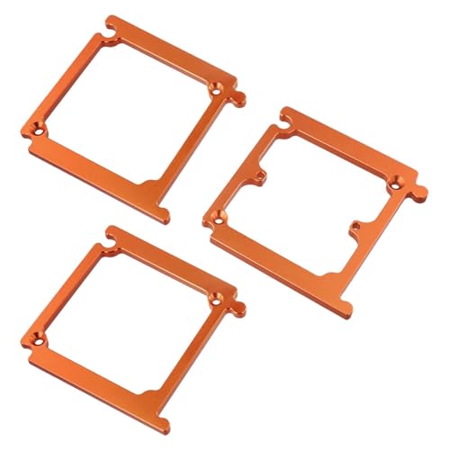 VRTYVEYBB Dispositivo de ranura de caja de 86 interruptores para encofrado, aleación de aluminio de 6 mm, para conexiones de resorte y espiga, color naranja