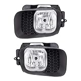Driver and Passenger Fog Lights Lamps Replacement for Ford Pickup Truck 4L5Z 15200 BB 4L5Z 15200 BA