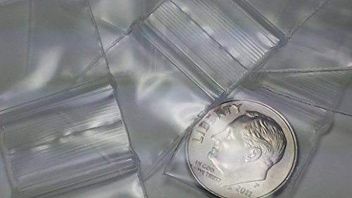 3434 Original Mini Ziplock 2.5mil Plastic Bags 3/4" x 3/4" Reclosable Baggies (Clear, 10pks/1000 Bags) image 4