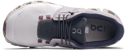 ON Womens Cloud 5 Textile Synthetic Pearl Frost Trainers 9.5 US | Image 1