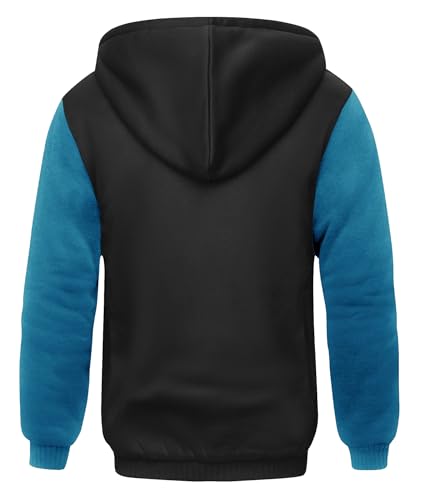 Image of SCODI Hoodies for Men Heavyweight Fleece Sweatshirt Zip Up Thick Jacket