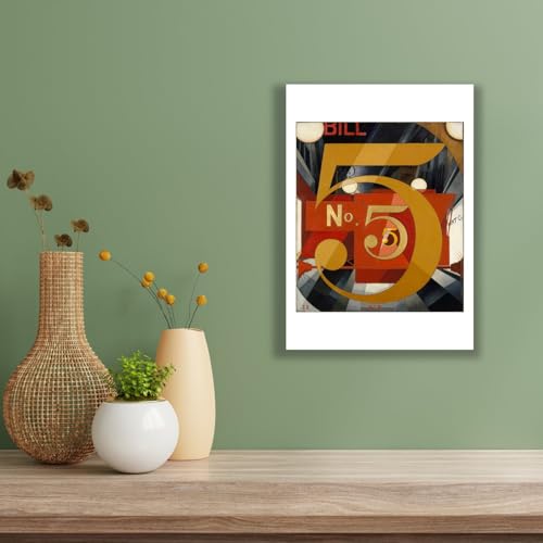 Figure Five en or Charles Demuth Impression Premium Satinée Spiffing Prints - 3