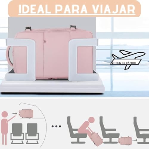 Mochila Viagem Avião Expansivel Aeroporto 45 Litros Expansiva 45 x 33 x 24cm Ergonômica à Prova D'á