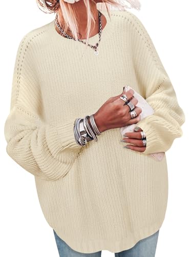 Womens Sweaters Early Fall Fashion Clothing 2025 Long Sleeve Shirts Cowboy Chic Sweatshirts Date Night Rompers Clothes Casual Plus Size Blouses Christmas Trendy Outfits Tops for Teachers Beige Small