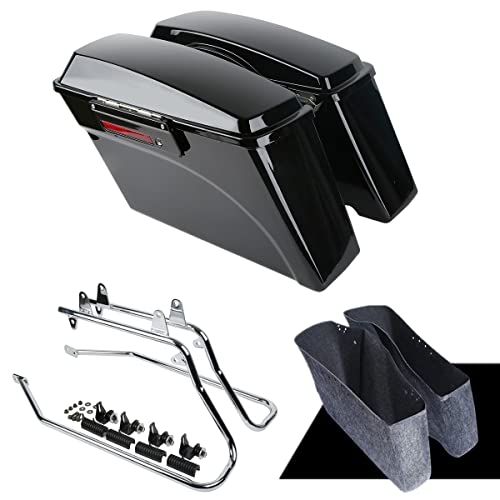 Alforjas rígidas para Harley Davidson Softail 1984-2017 negro miniatura 1