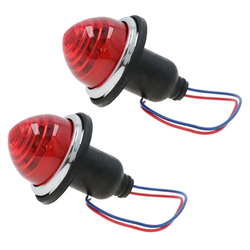 Feux de freinage arrière 12V AB Tools rouges pour remorque et voiture classique (Lot de 2)