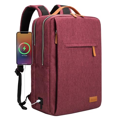 Hp hope Laptop Backpack for Women Travel Durable Backpacks Carry On, with USB Charging Port, Fits 15.6 Inch Laptop