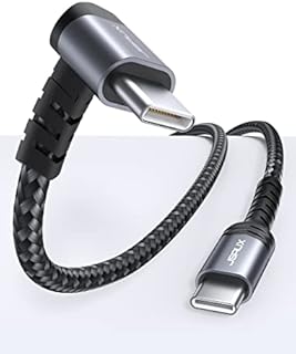 JSAUX Kabel USB C na USB C, 90 stopni, 3 m USB-C do C, kabel do ładowania 60 W, szybkie ładowanie, kompatybilny z Steam Deck, iPhone 15/15 Plus/15 Pro Max, iPad Pro/Air, Samsung S23 S22, MacBook